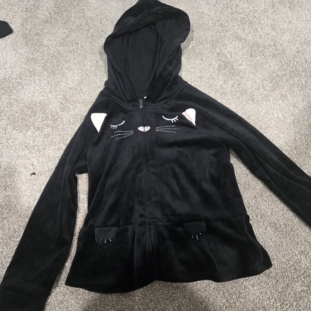 GAP Black Cat Face Kids Hoodie